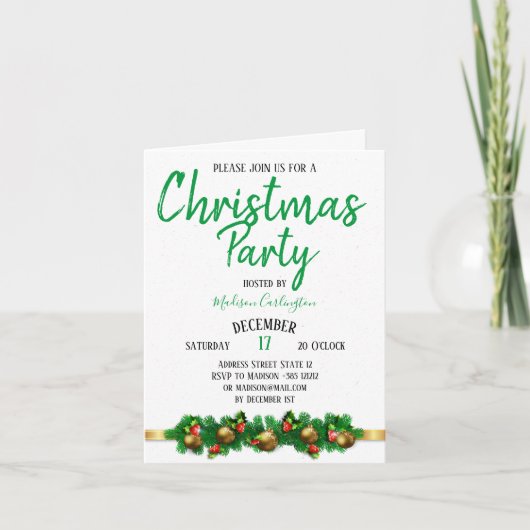 Kerstfeest Mistletoe Bells Decoratief 2 (Voorkant)