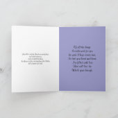 Kerstfeest Modern design blauw Feestdagen Kaart (Binnen)