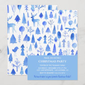 Kerstfeest Mooie Waterverf Kaart (Voorkant / Achterkant)