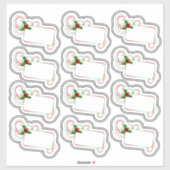 Kerstfeest Naamstickers Sticker (Vel)