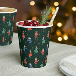 Kerstfeest Notenkraker Cocktailparty Papieren Bekers