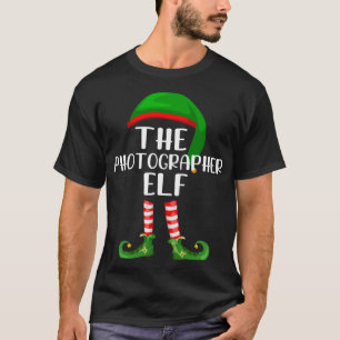 Kerstfeest op de fotograaf Elf T-shirt