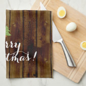 kerstfeest op het platteland theedoek (Quarter Fold)