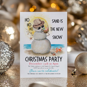 Kerstfeest op het tropische strand met de Zandman Kaart