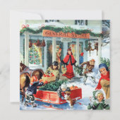 kerstfeest op jaarbasis kaart (Voorkant)