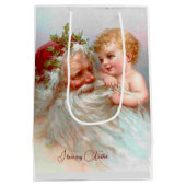  kerstfeest op maat medium cadeauzakje (Achterkant)