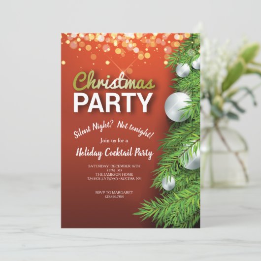 Kerstfeest op uitnodiging (Staand voorkant)