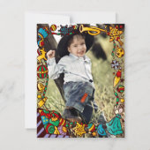 Kerstfeest op zondag kaart (Achterkant)