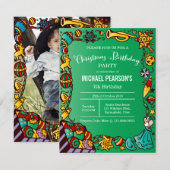 Kerstfeest op zondag kaart (Voorkant / Achterkant)