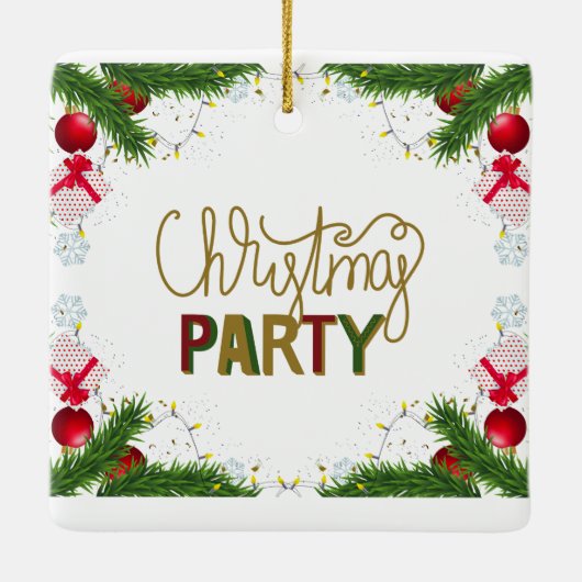  kerstfeest Ornament (Achterkant)