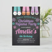 Kerstfeest Pajama Kaart (Staand voorkant)