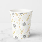 Kerstfeest Papieren beker (Achterkant)