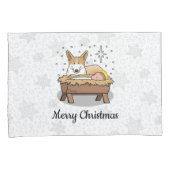 kerstfeest Pembroke Welsh Corgi (red1) Fun Kussensloop (Voorkant-Rechts)