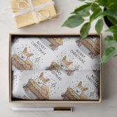 kerstfeest Pembroke Welsh Corgi (red1) Fun Tissuepapier (Geschenk)