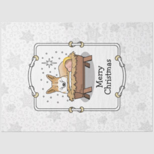 kerstfeest Pembroke Welsh Corgi (red1) Fun Tissuepapier