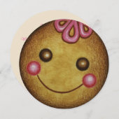 Kerstfeest peperkoek Cookie Uitnodigingen (Voorkant / Achterkant)