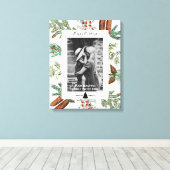 Kerstfeest Prettige feestdagen serie Foto Canvas Afdruk (Insitu (Houten vloer))