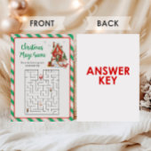 Kerstfeest Puzzelspel Feestdagenkaart