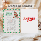 Kerstfeest Puzzelspel Feestdagenkaart