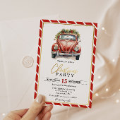 Kerstfeest Rode Kaart Uitnodiging