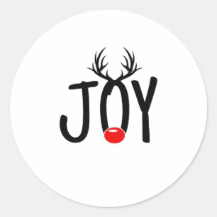 kerstfeest ronde sticker