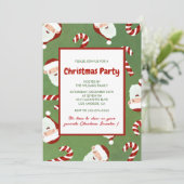 Kerstfeest Santa Barley Sugar Kaart (Staand voorkant)