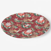 Kerstfeest Sinterklaas Papieren Bordje (Gekanteld)