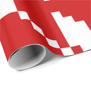 Kerstfeest snowflake cadeaupapier