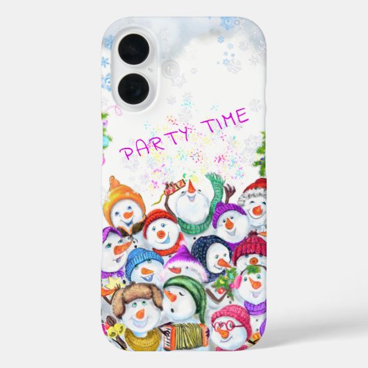 Kerstfeest Snowmans Case-Mate iPhone Case (Achterkant)