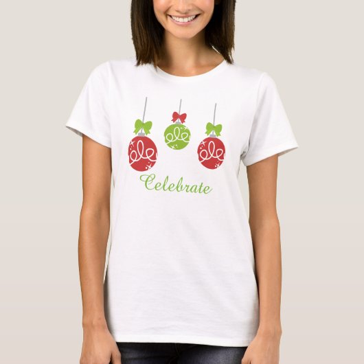 Kerstfeest T-Shirt (Voorkant)