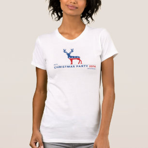 "Kerstfeest" t-shirt Amerikaanse kleding voor vrou