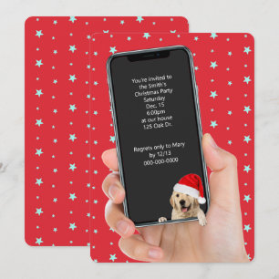 Kerstfeest Tekst uitnodigen Kaart