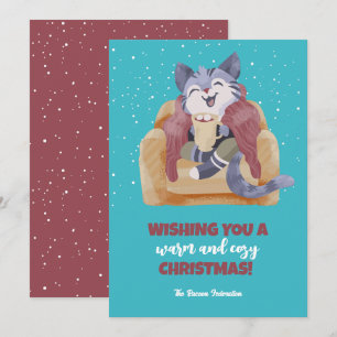  kerstfeest tijdens de wintervakantie feestdagenkaart