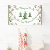 kerstfeest, trim-de-boom, familienaam, spandoek (Insitu)