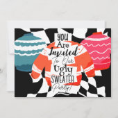 Kerstfeest Ugly Sweater Party Kaart (Voorkant)