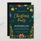 Kerstfeest Uitnodiging (Voorkant / Achterkant)