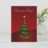 Kerstfeest - Uitnodiging (Staand voorkant)