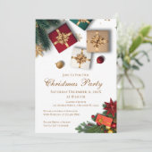 Kerstfeest Uitnodiging (Staand voorkant)
