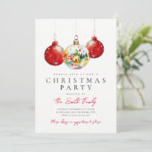 Kerstfeest Uitnodiging (Staand voorkant)