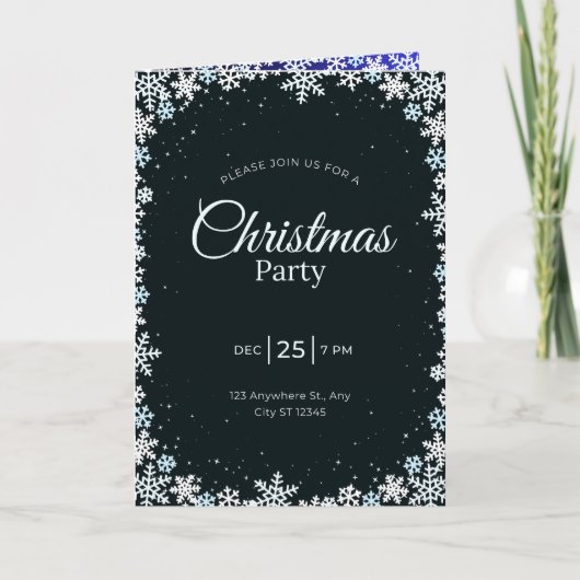 Kerstfeest uitnodiging (Voorkant)
