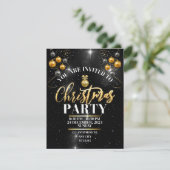 Kerstfeest Uitnodiging (Staand voorkant)