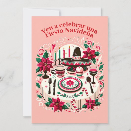 Kerstfeest Uitnodiging Kerstnacht (Voorkant)