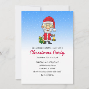 Kerstfeest uitnodiging met Jingle Bells en Kerstma