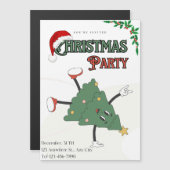 Kerstfeest Uitnodiging Moderne Groene Kerstmis (Voorkant / Achterkant)