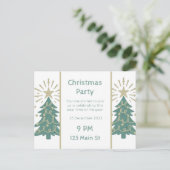 Kerstfeest uitnodiging sjabloon Aanpasbaar (Staand voorkant)