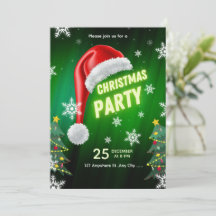 Kerstfeest Uitnodiging Template