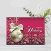 Kerstfeest Uitnodiging voor Kerstmis (Staand voorkant)