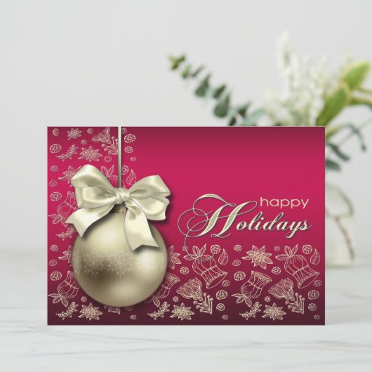 Kerstfeest Uitnodiging voor Kerstmis (Staand voorkant)