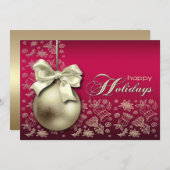 Kerstfeest Uitnodiging voor Kerstmis (Voorkant / Achterkant)