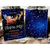 Kerstfeest uitnodiging Winter Santa Reindeer
